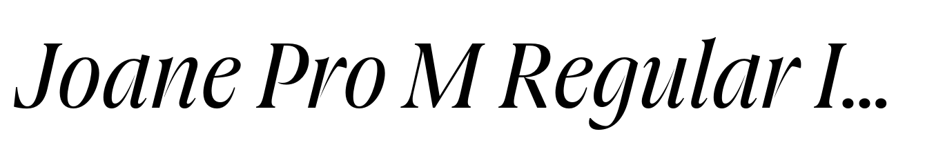 Joane Pro M Regular Italic